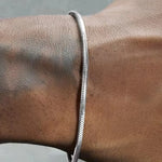 Pulseira de prata fina